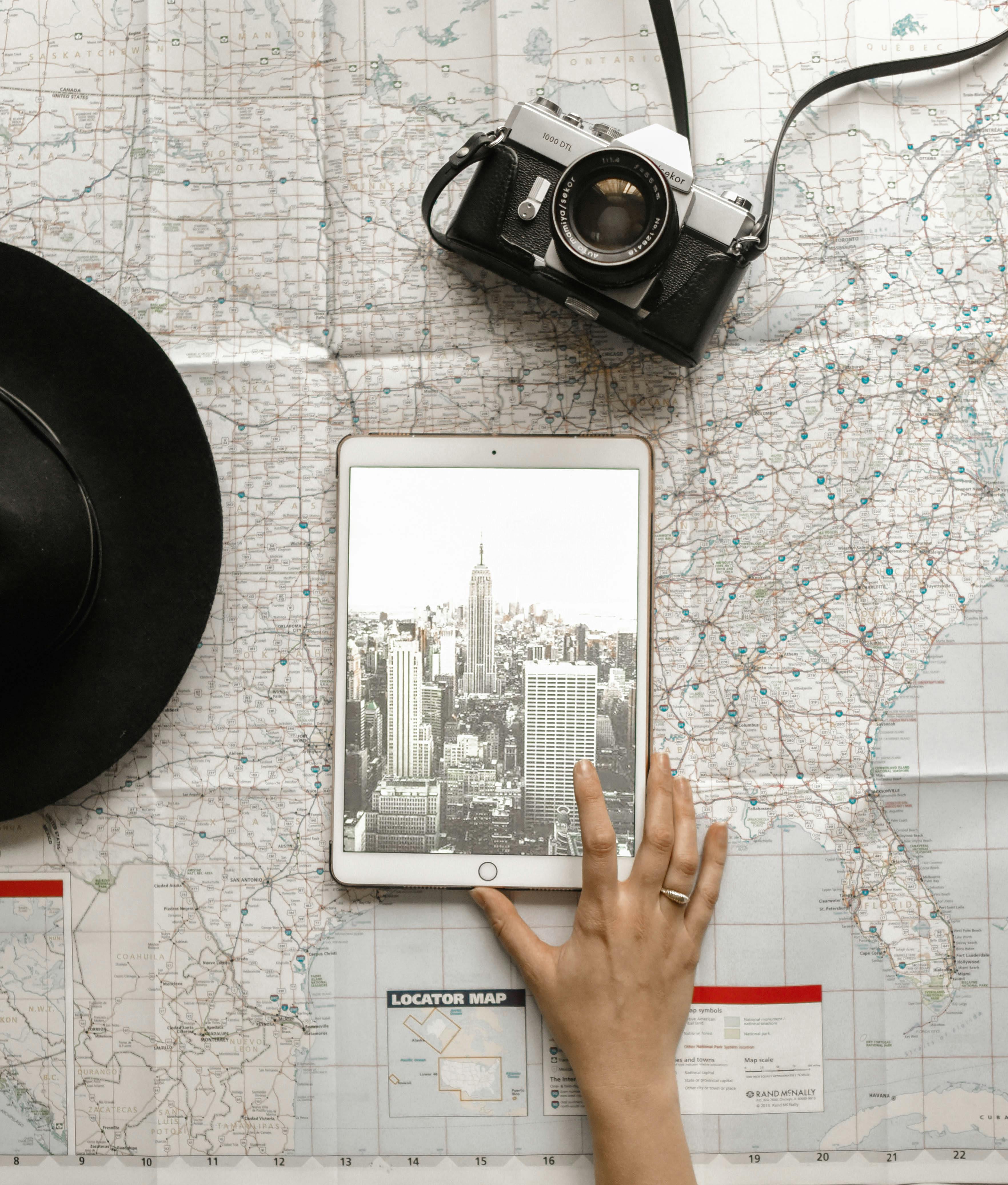 Map and tablet